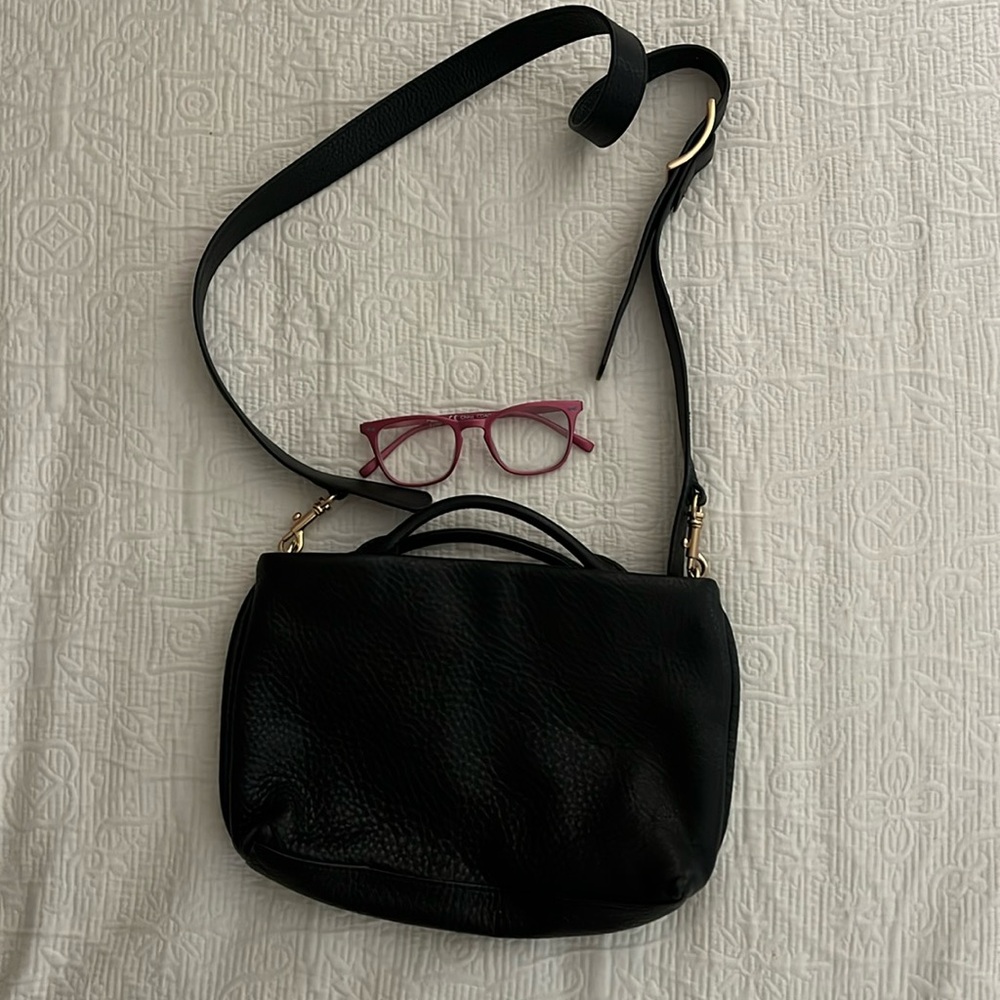Skagen leather convertible shoulder bag